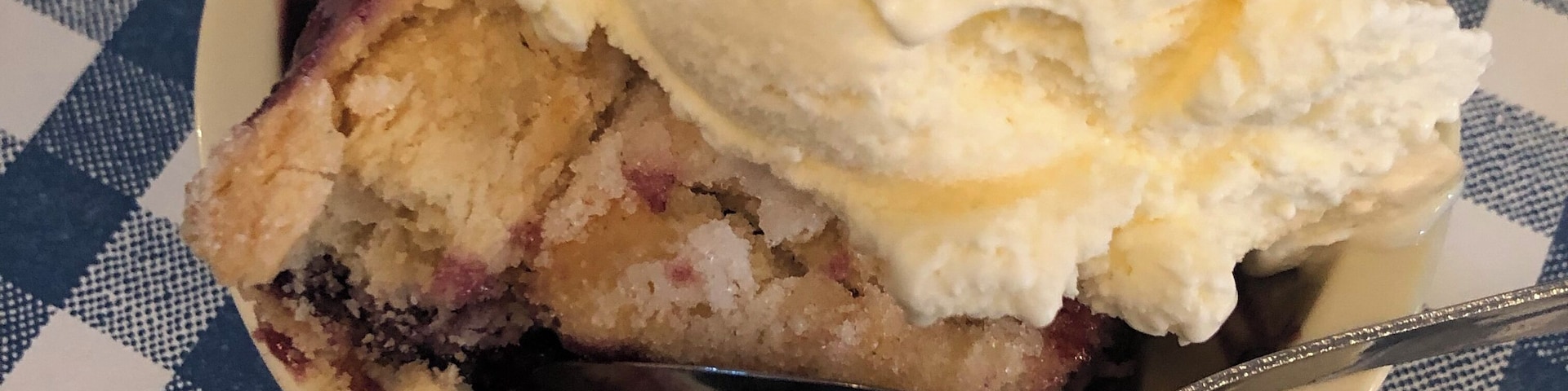 Blackberry cobbler and vanilla bean ice cream- the definition of summer in the south. #trovember