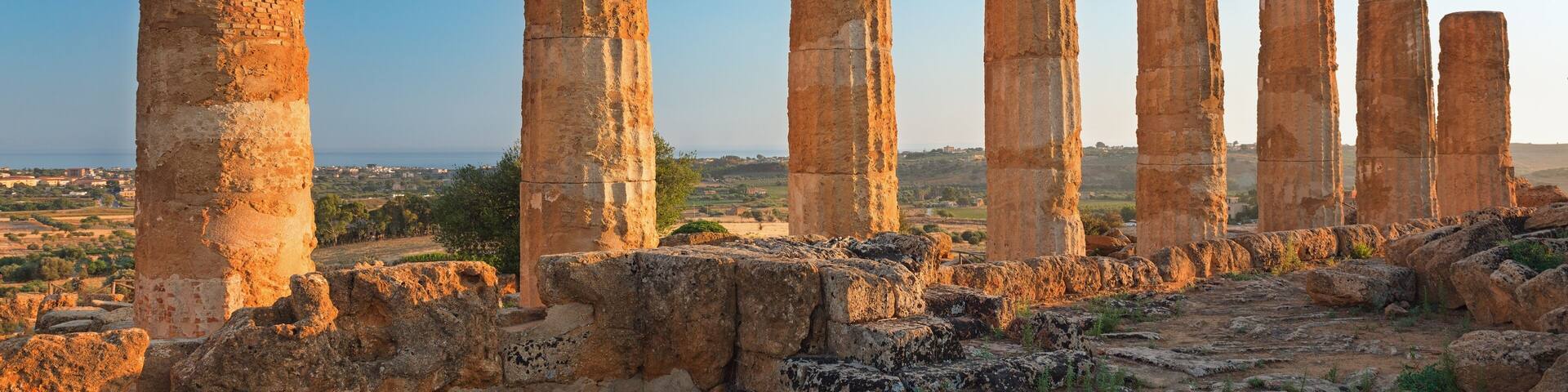 Of Heracles pillars Valley of the Temples Agrigento, Sicily