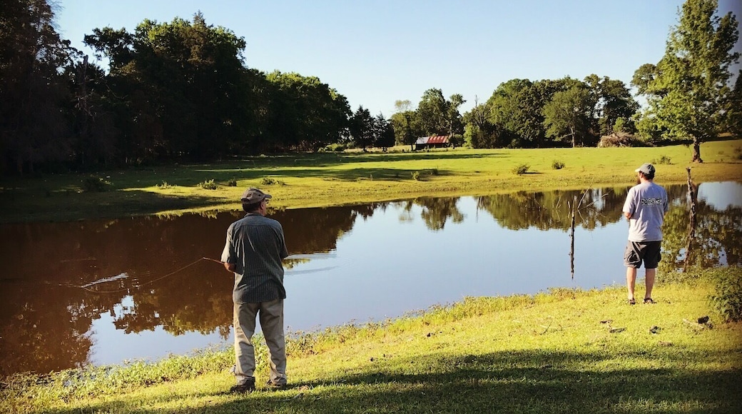Fishin' at the farm.