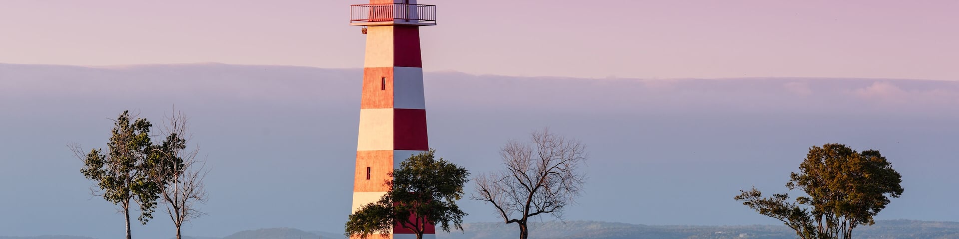 Lake Buchanan Lighthouse In Golden Hour Sunset Light - Texas Hill Country; Shutterstock ID 480316702; Purchase Order: -