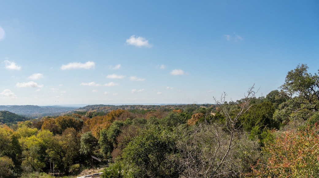 Parnoramic View of Texas Hill Country Landscape With Clear Bright Skies