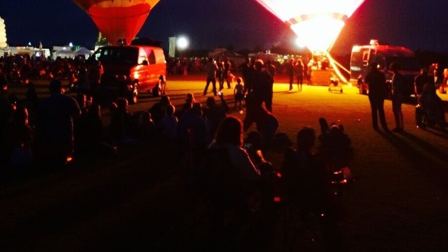 The Celina Balloon Festival The Old Celina Park at Celina , Texas from September 12-14'th 2014. Vibrantly patterned balloons glow and undulate as propane burners pump them with hot air. This festival also has a live band, carnival rides, food, fun and frolic. Pristine cars and trucks made as early as the 1930's shine at the classic car show. Entrance fee is $5 per person for a one day entry pass. Not to be missed!!!
#colorful