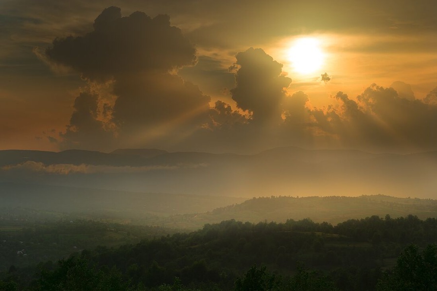 Sun setting over the Carpathians.
I dined with shepherds for this experience: http://www.alwayswanderlust.com/dining-with-shepherds-in-the-carpathians/