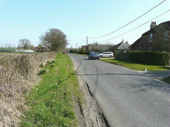 The road through Broad Oak Looking in the Aldington direction