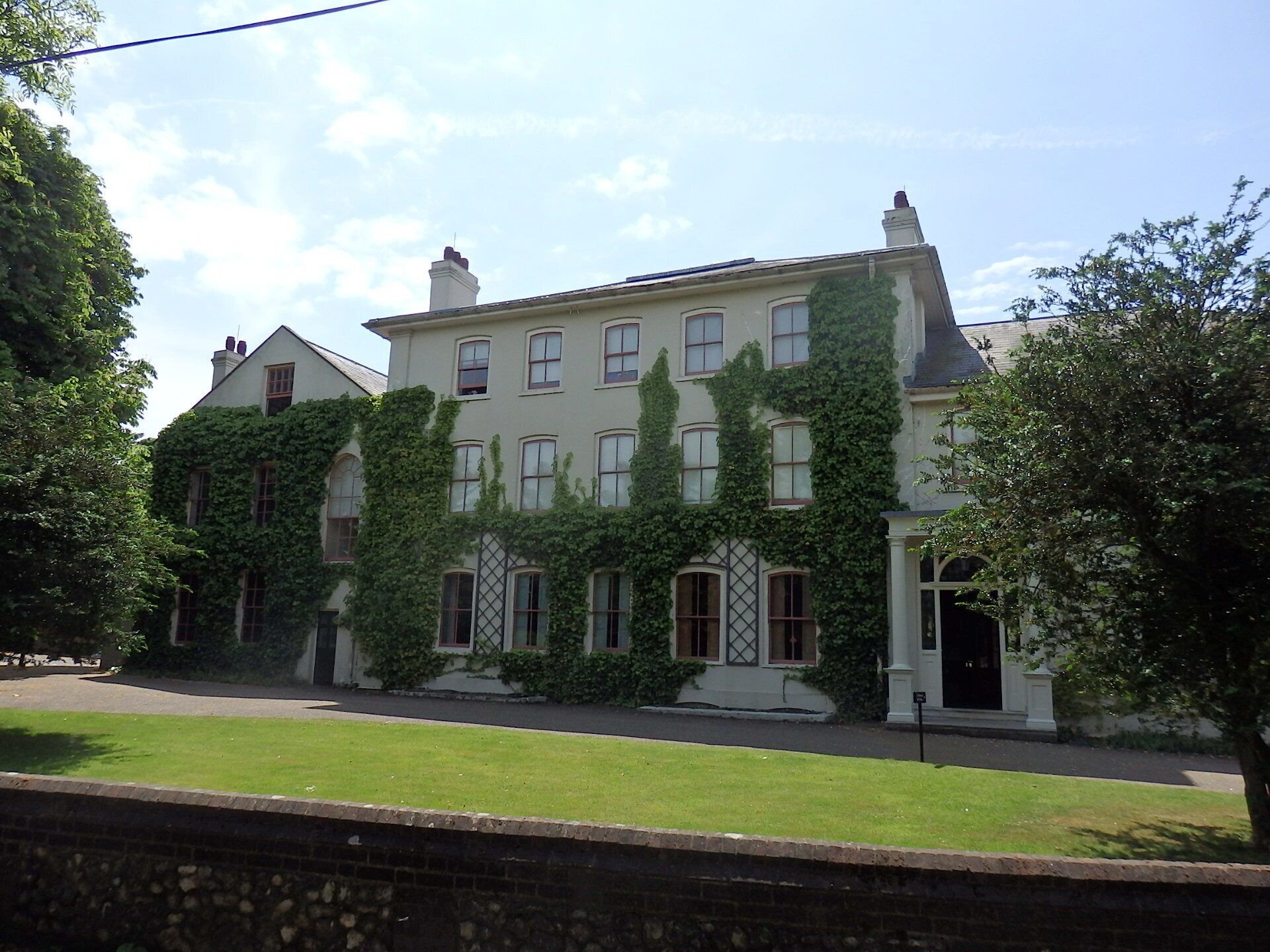 Darwins Wohnhaus, Vorderfront