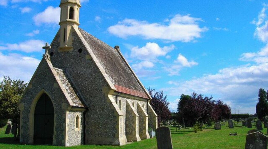 Chapel, Westbourne Cemetery. Built in the 19th century as an extension to Westbourne Church's burial ground and to cater for the growing population in the parish.