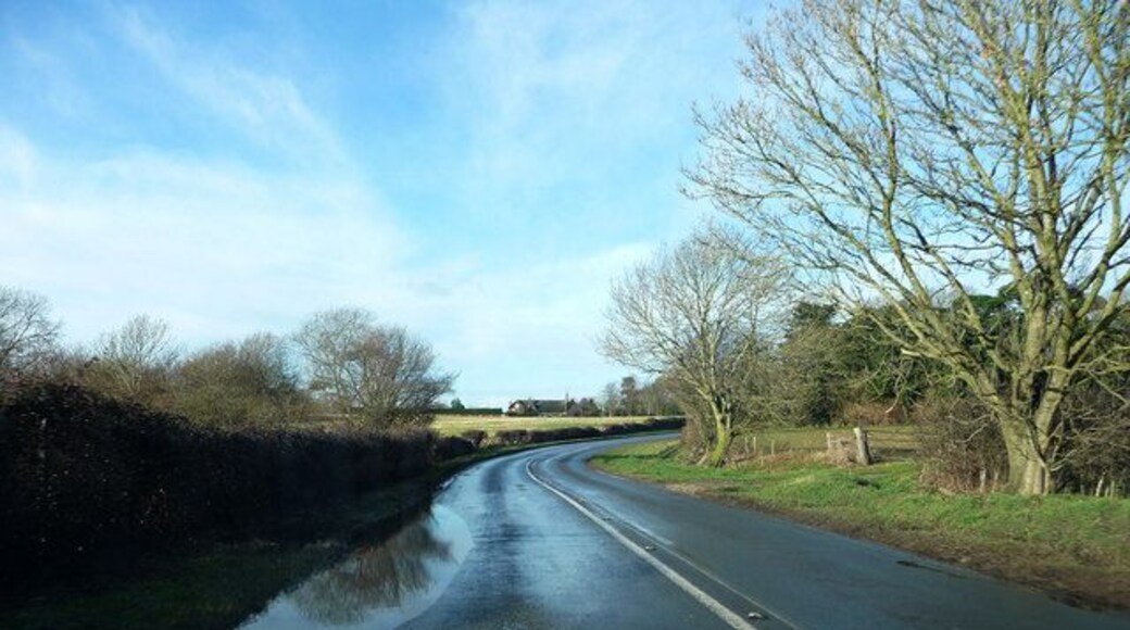 View west from Broadwash Bridge towards Aldsworth Manor