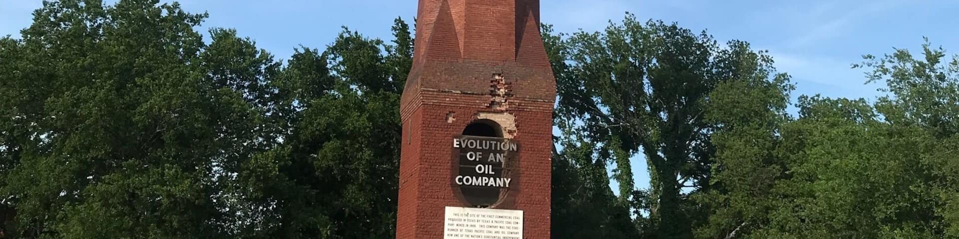 Thurber, Texas - population about 10 - is considered to be Texas' premier ghost town. Here's why: barely 100 years ago, Thurber used to have 9,000 residents. Today, it's merely a pit stop on Interstate 20.
Thurber began as a company-owned town. The Texas and Pacific railroad owned the mineral rights to the vast (and only) bituminous coal
deposits in Texas, and lured thousands of skilled coal miners from the north and from Europe to get it out. Setting up a small settlement ringed by tree-covered hilltops, Thurber, which was named after one of the majority shareholders in the company, quickly grew as
businesses set up shop.