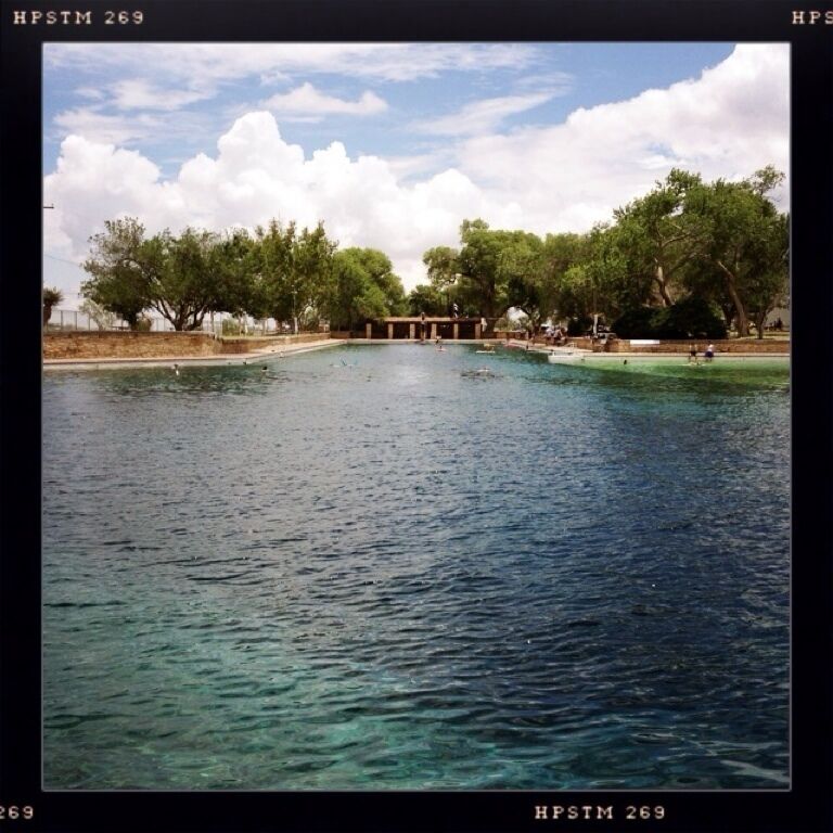 Balmorhea pool - bring a snorkel. Perfectly clear, cool water. 