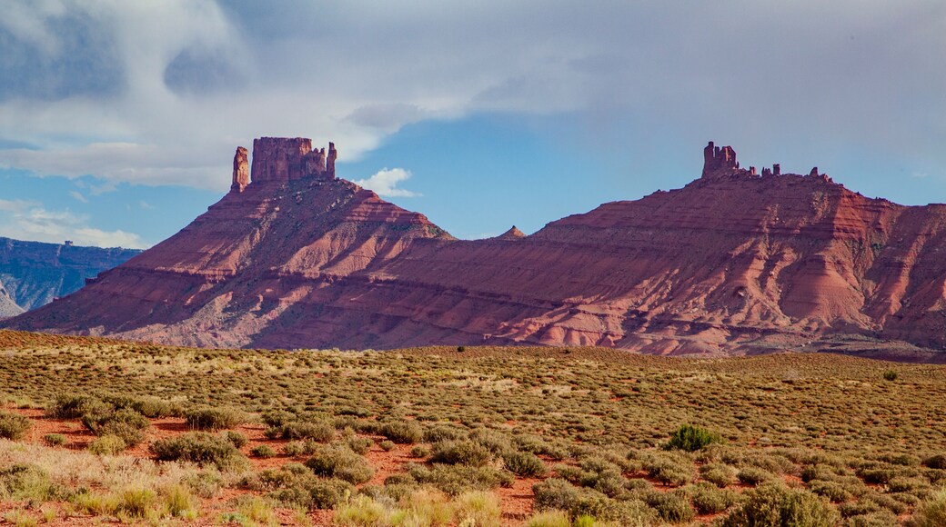 Fisher Tower area along the beautiful Highway 128 between Cisco and Moab Utah is full of amazingly breath-taking scenes
