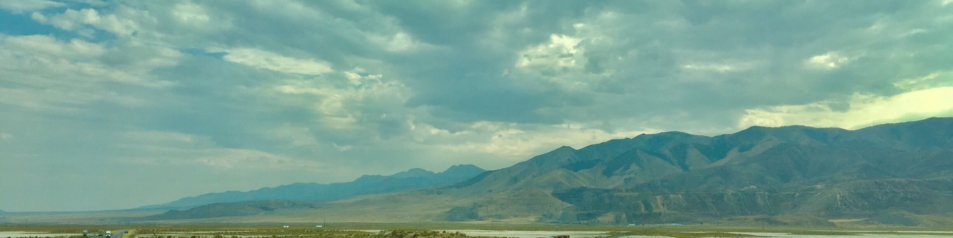 Salt flats are dried-up desert lakes. They form in closed hollows where rainfall can't drain away. In a wet climate, a lake would form but, in a desert, the water is heated and evaporates into vapour faster than it is replenished by rain. The salt and minerals dissolved in the water are left behind as a solid layer.