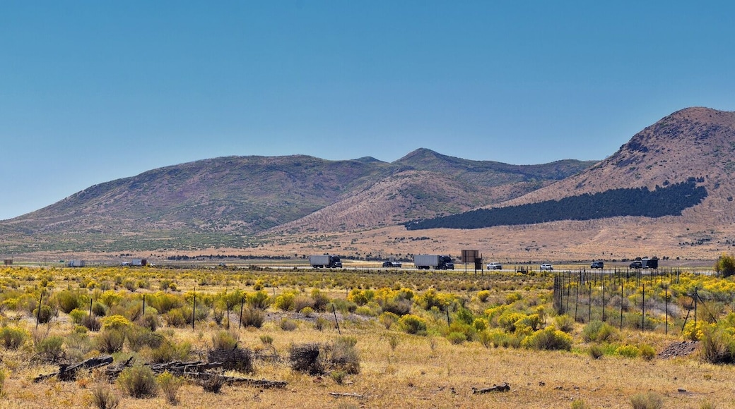 Utah Rocky Mountain Wasatch Panoramic Landscapes by Fishlake National Forest, along Interstate 15 I-15, through Holden, Fillmore, Beaver, Scipio and Parowan Utah, USA.