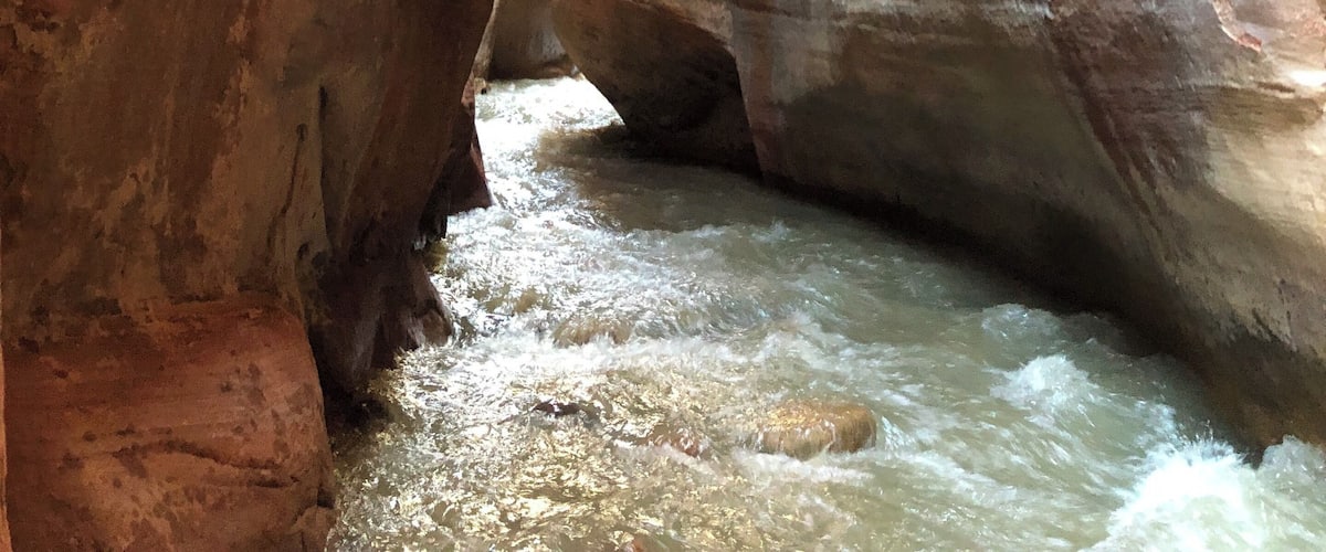 #Adventure
Crossing the creek many times was worth the view in the slot canyon