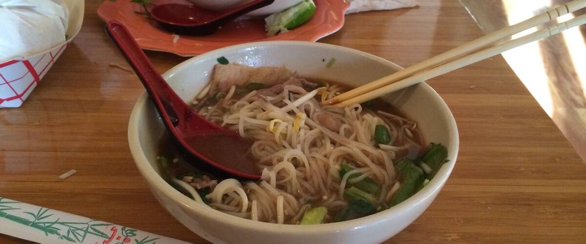Oh Mai oh my! Oh Mai is hands down the best Vietnamese restaurant in Salt Lake City. Split a Pho and a sandwich with a friend.    Unbelievable cheap prices as well.