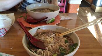 Oh Mai oh my! Oh Mai is hands down the best Vietnamese restaurant in Salt Lake City. Split a Pho and a sandwich with a friend. Unbelievable cheap prices as well.