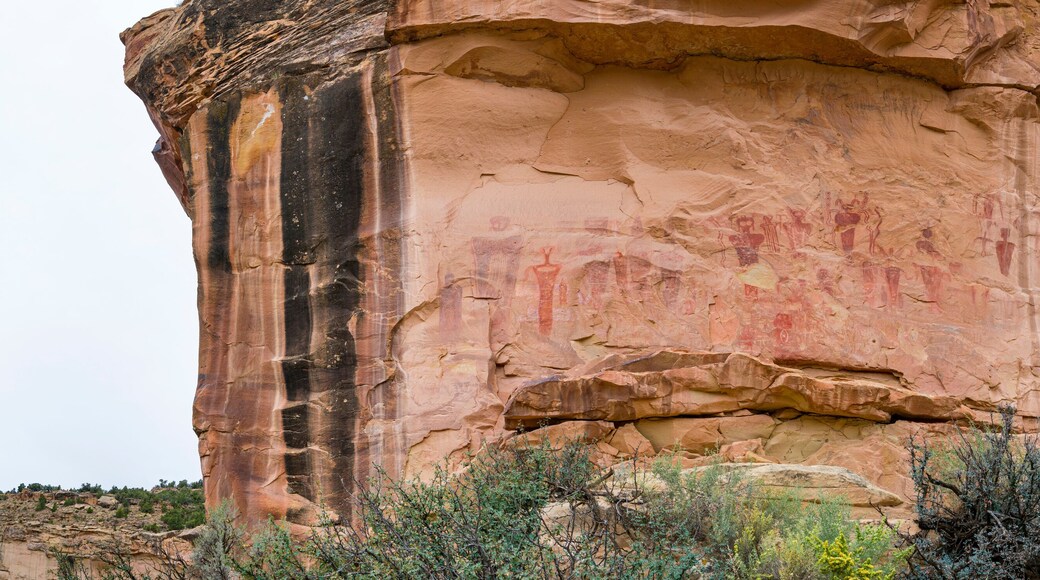Fremont petroglyphs in Sego Canyon, Thompson Springs, Grand County, Utah, Usa, America
