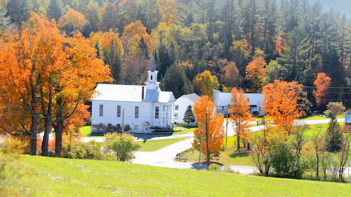 Small church in West Barnet and Peachem area in Vermont