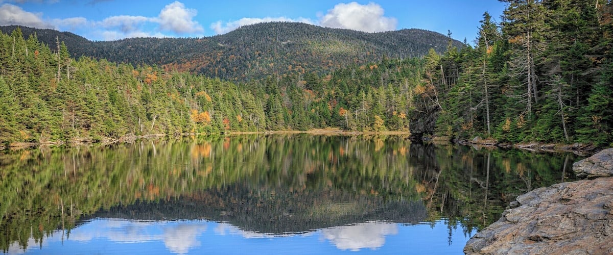 After a one-hour hike straight up, you come to this lovely spot. Well worth the effort.
