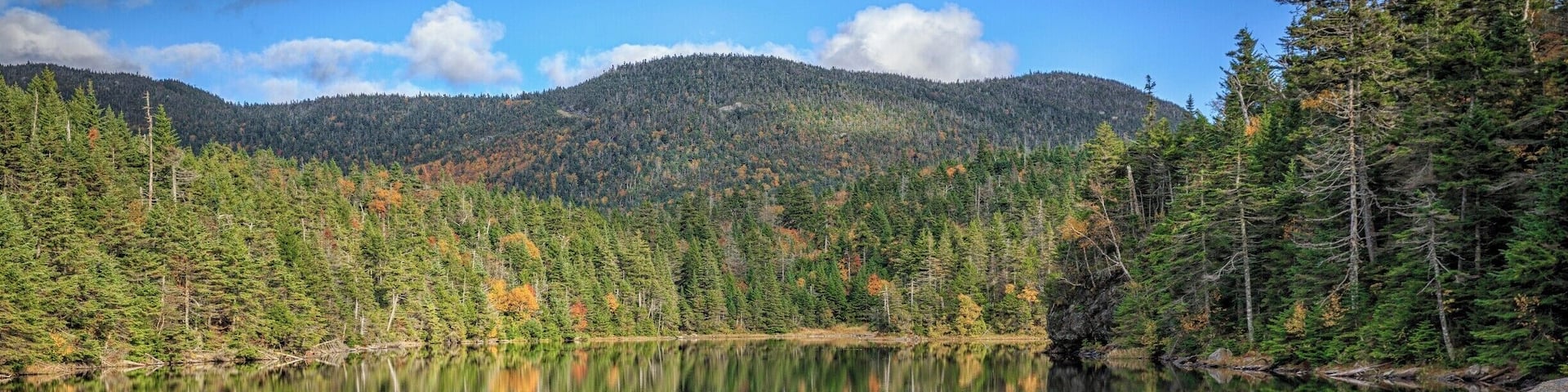 After a one-hour hike straight up, you come to this lovely spot. Well worth the effort.
