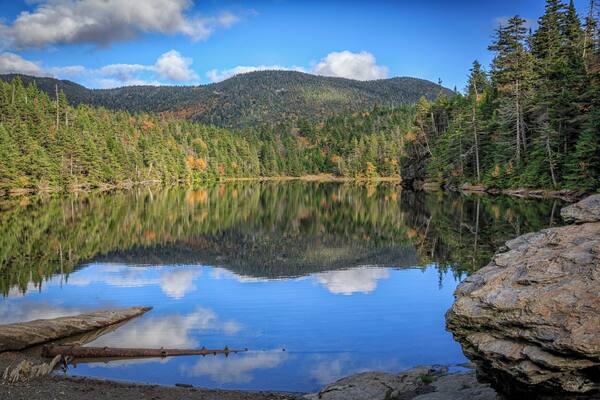 After a one-hour hike straight up, you come to this lovely spot. Well worth the effort.