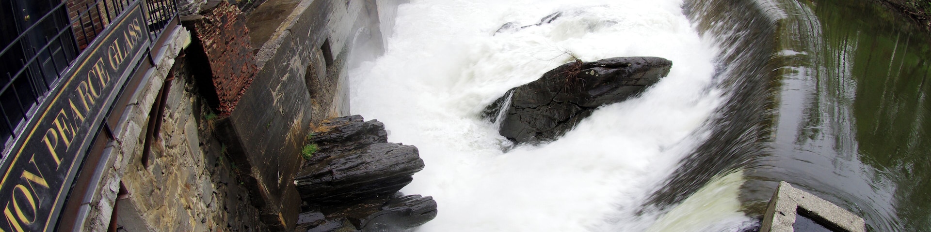 Simon picked this spot f[r the power that was generated by the force of the water. #OnTheRoad