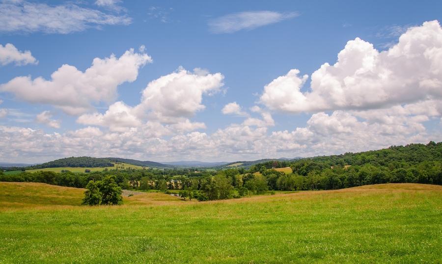 Sky Meadows State Park, Virginia in the Blue Ridge Mountains