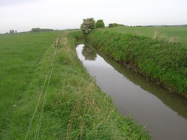 The Earl's Dike, near Fraisthorpe, East Riding of Yorkshire, England.