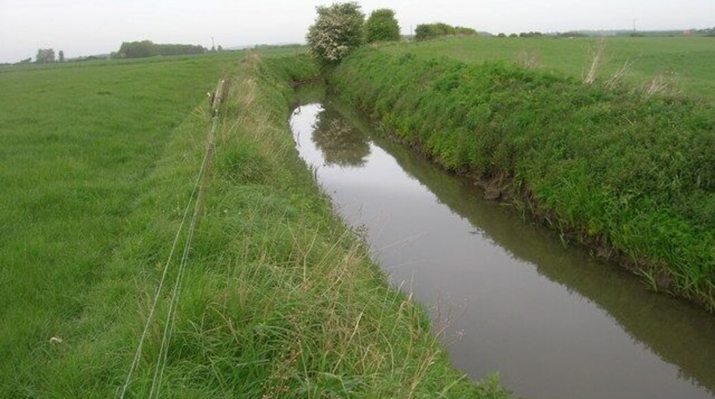 The Earl's Dike, near Fraisthorpe, East Riding of Yorkshire, England.
