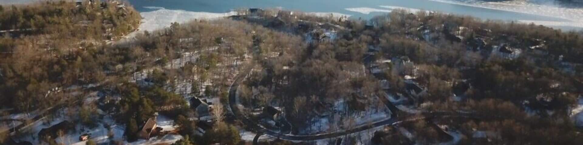 February Lake has some ice. Calming!