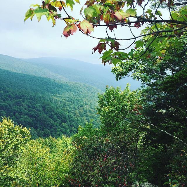 Secluded overlook of the New River Valley only a short distance from Mountain Lake and Bald Knob