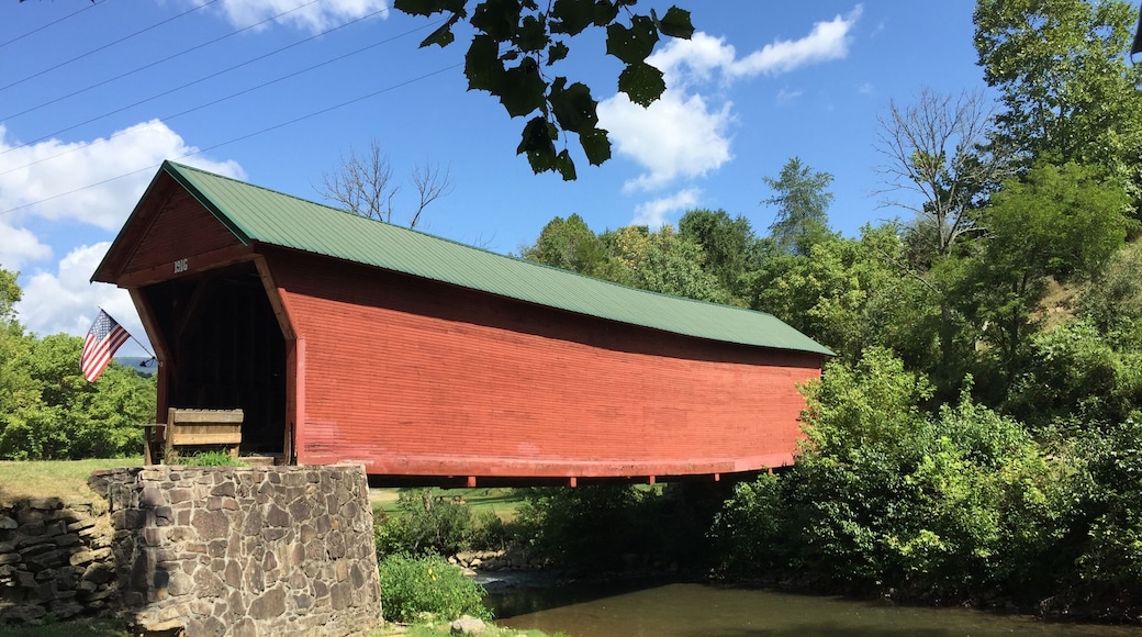I found this beautifully preserved and well maintained covered bridge just a short distance from Newport, Virginia. Well worth the ride to spend a few quiet moments reflecting on how much this old world has changed since 1916.