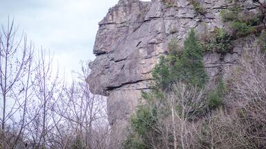 Stone Face Rock Zoom Lee County Vriginia Pennington Gap St Charles