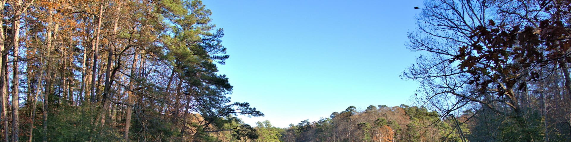 Sundown across a mirror smooth lake