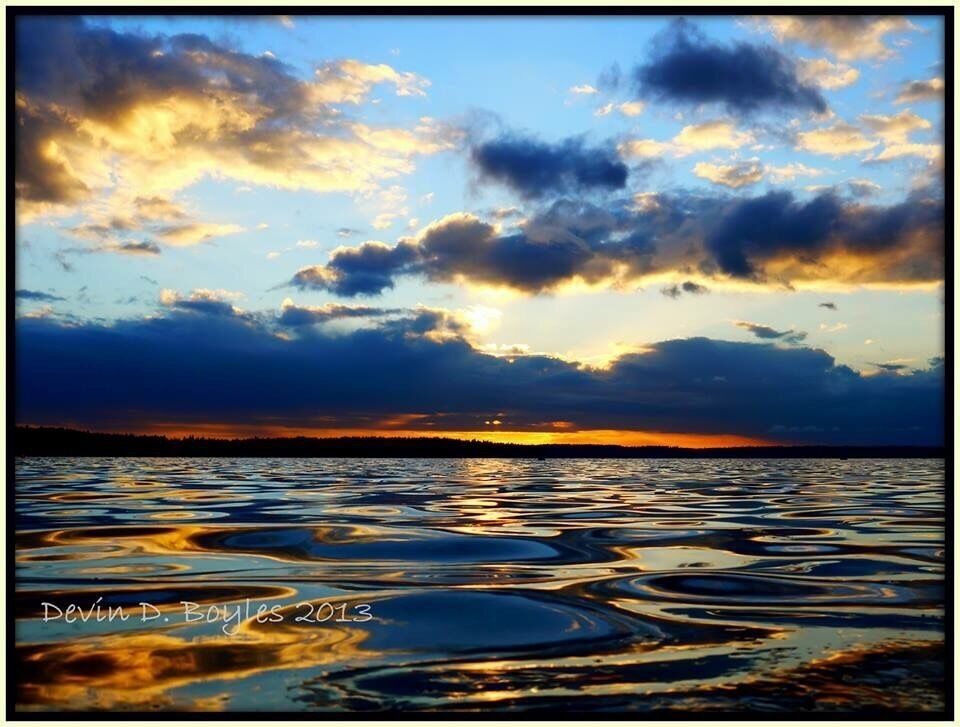 Sunset from the #beach on Fox Island.  #GoldenHour