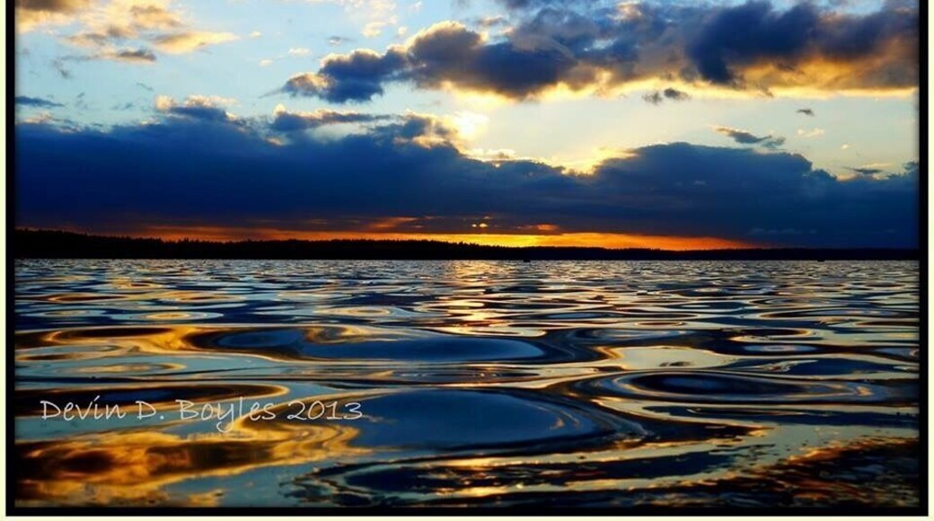 Sunset from the #beach on Fox Island. #GoldenHour