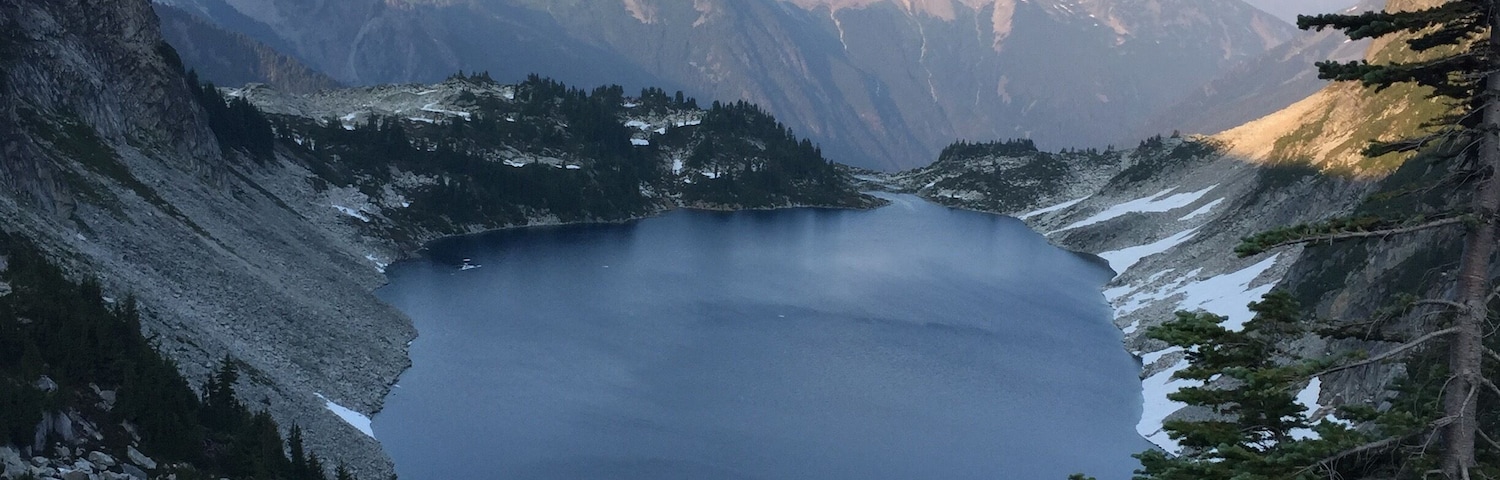 Hiked up to Hidden Lake Lookout. It's a very hard hike, 8 miles round trip and 3300 feet of elevation gain one way, however it was totally worth it! Beautiful views and an amazing camp site!