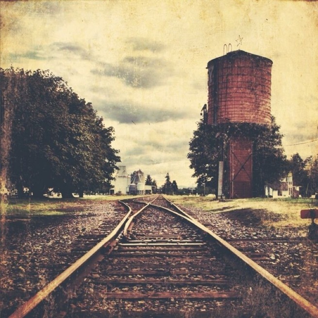 Who can't get down with some train tracks and a water tower?