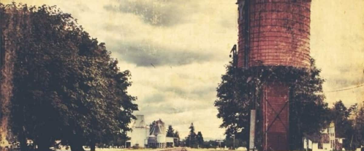 Who can't get down with some train tracks and a water tower?