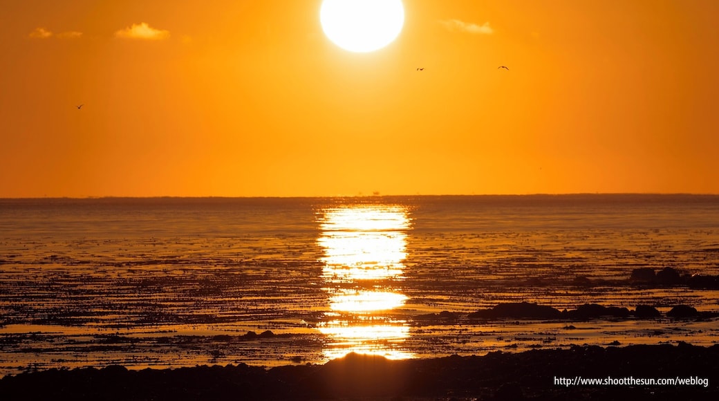 Sunrise over the Pacific, or more correctly over the Strait of Juan de Fuca.