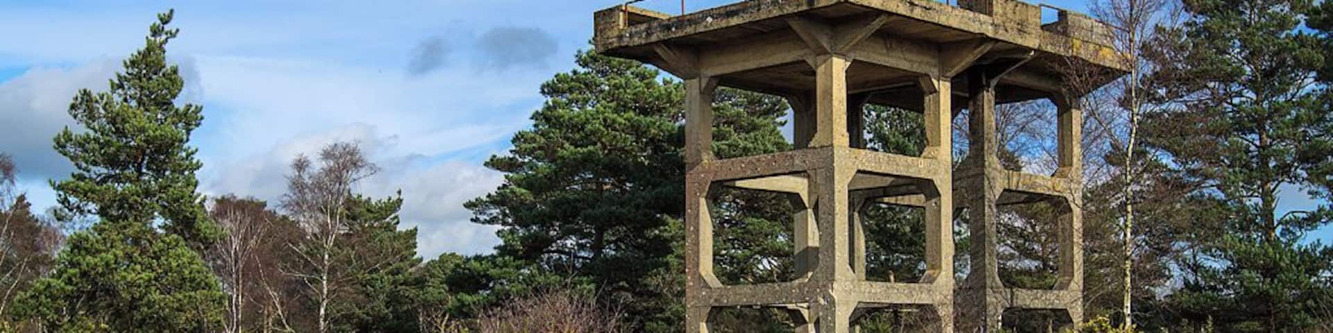 Defending Dorset: Holton Heath: Light Anti-Aircraft Battery - Bofors gun tower no. 1 (17)
