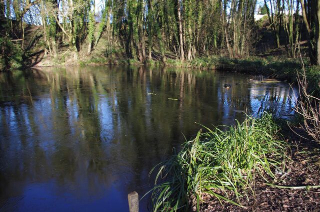 Capernwray Arm, Lancaster Canal The small basin at the end of the arm. The quarry it served is to the right, and is now woodland. See http://www.lctrust.co.uk/pages/the-canal/virtual-cruise/tewitfield.php