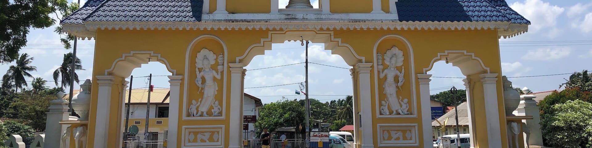 The main entrance to the temple