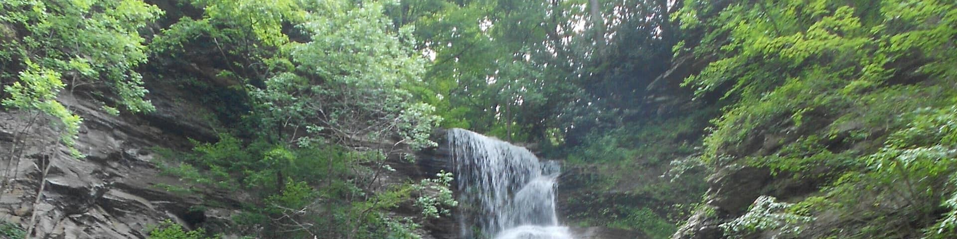 Beautiful roadside falls near the New River.