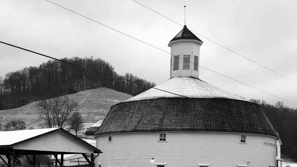 Beautiful round barn. It is a museum