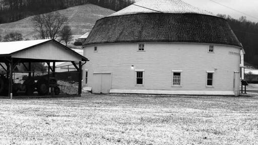Beautiful round barn. It is a museum