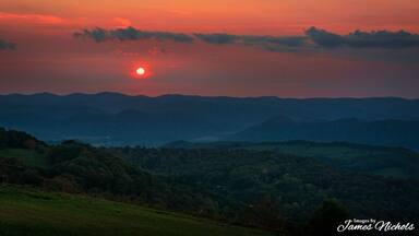 Sunset near Parsons, WV.