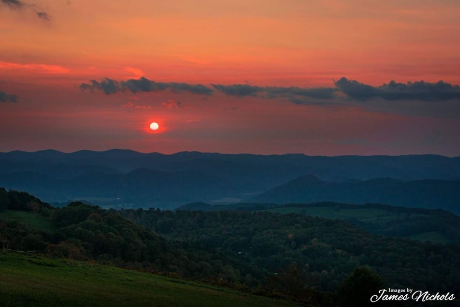 Sunset near Parsons, WV.