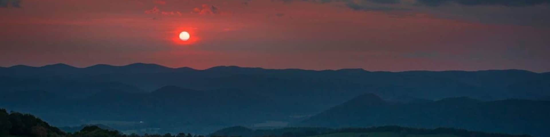 Sunset near Parsons, WV.