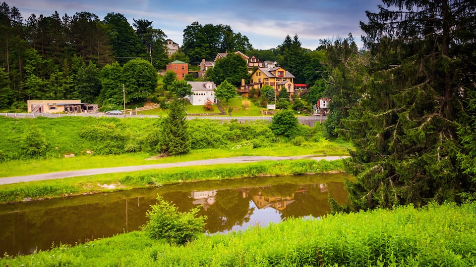 The Blackwater River in Thomas, West Virginia.