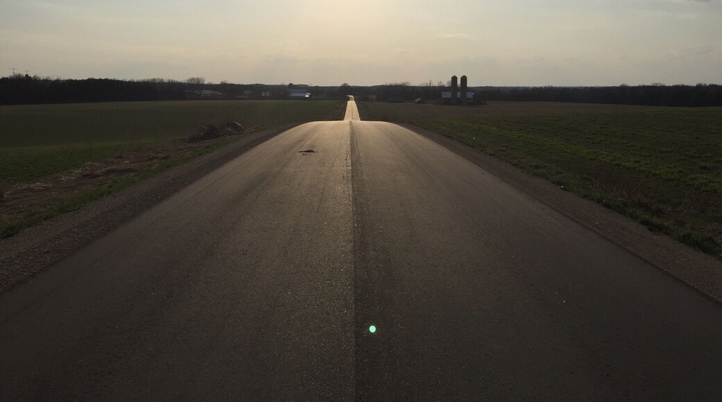 Country road near Cecil, Wisconsin